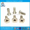 China Supplier SS304 / 316 DIN923 inoxidável parafusos de cabeça de queijo ranhurado com ombro